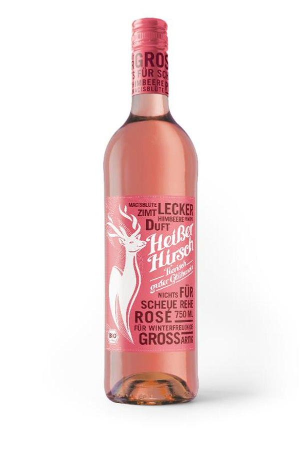 Produktfoto zu Heißer Hirsch rose 0,75l