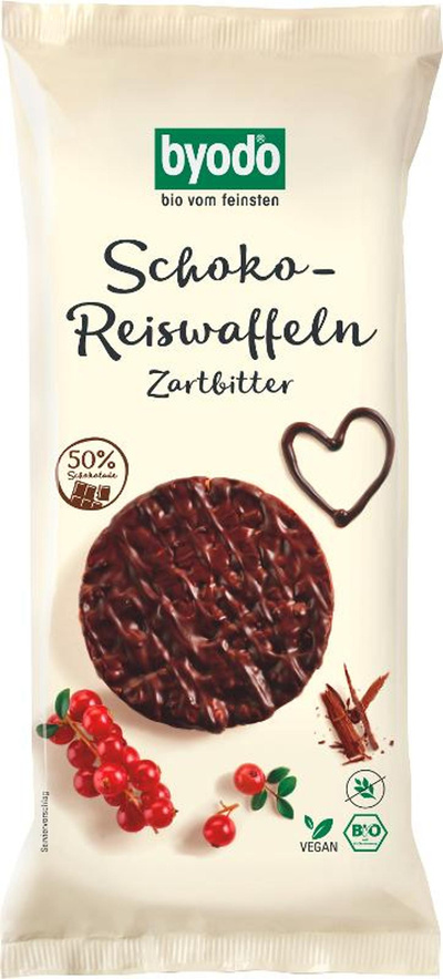 Produktfoto zu Schoko Reiswaffeln Zartbitter gf 65g
