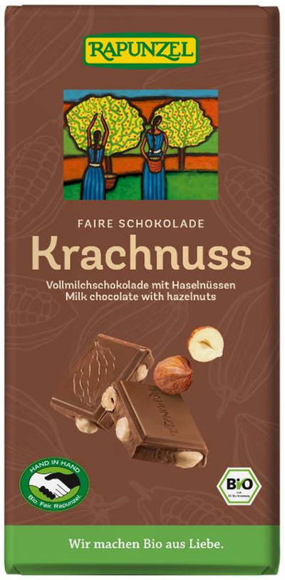 Produktfoto zu Krachnuss Vollmilch Schokolade 100g