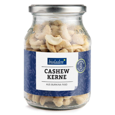 Produktfoto zu GLAS b*Cashewkerne 260g
