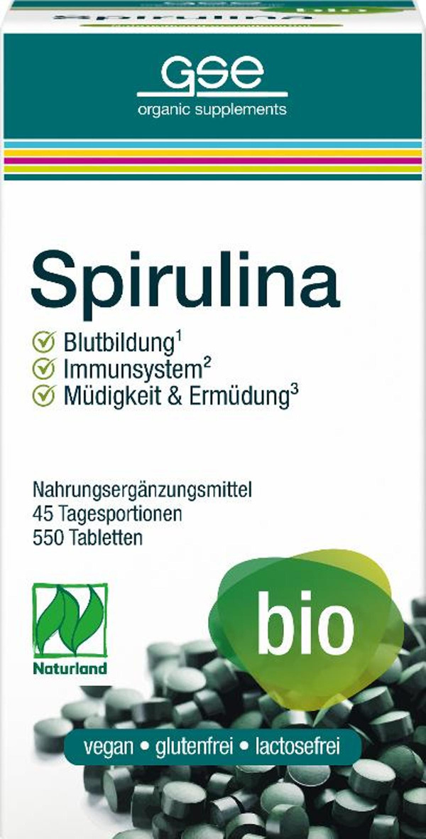 Produktfoto zu Spirulina 550 Tabletten 275g