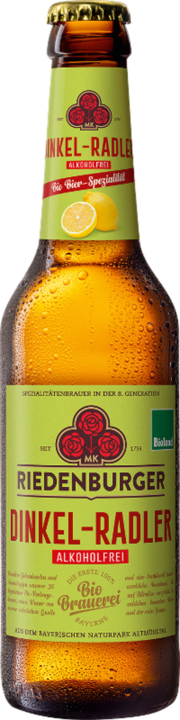 Produktfoto zu Dinkel Radler alkoholfrei 10x0,33l