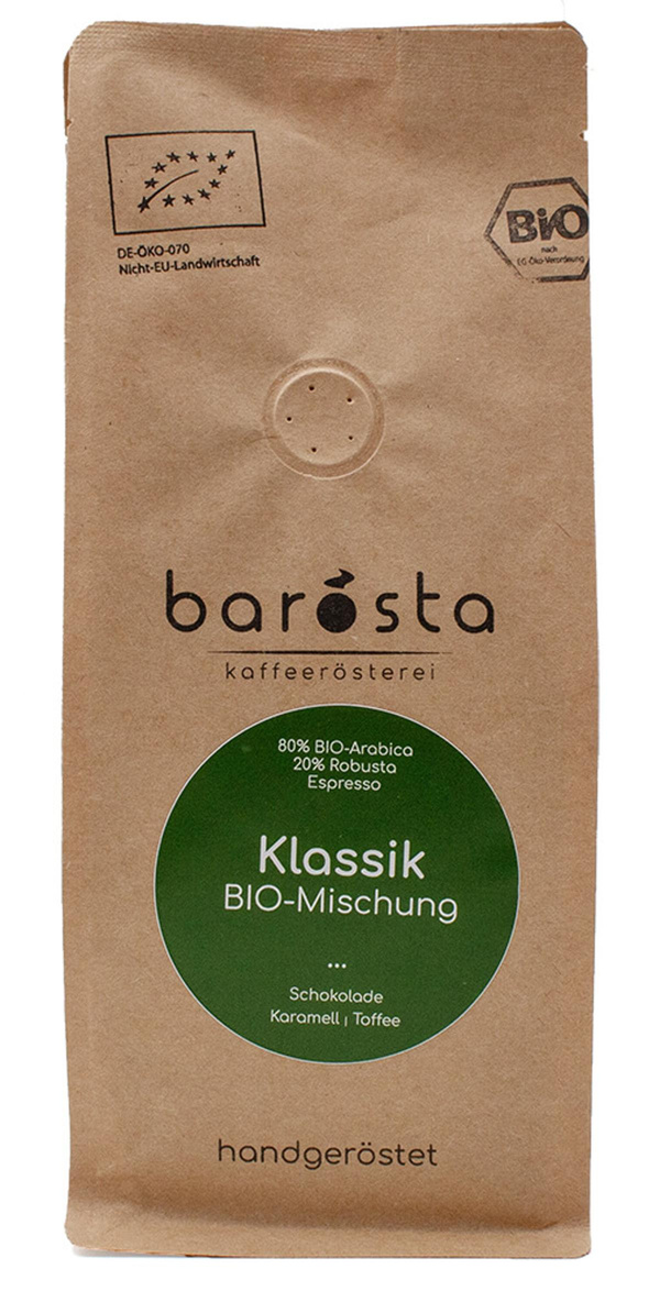 Produktfoto zu barösta Klassik 250g Ganze Bohne
