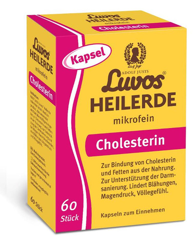Produktfoto zu Heilerde Cholesterin mikrofein Kapseln 60 Stück