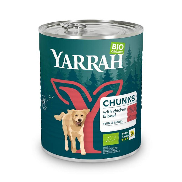 Produktfoto zu Bio Hund Dose Bröckchen Rind