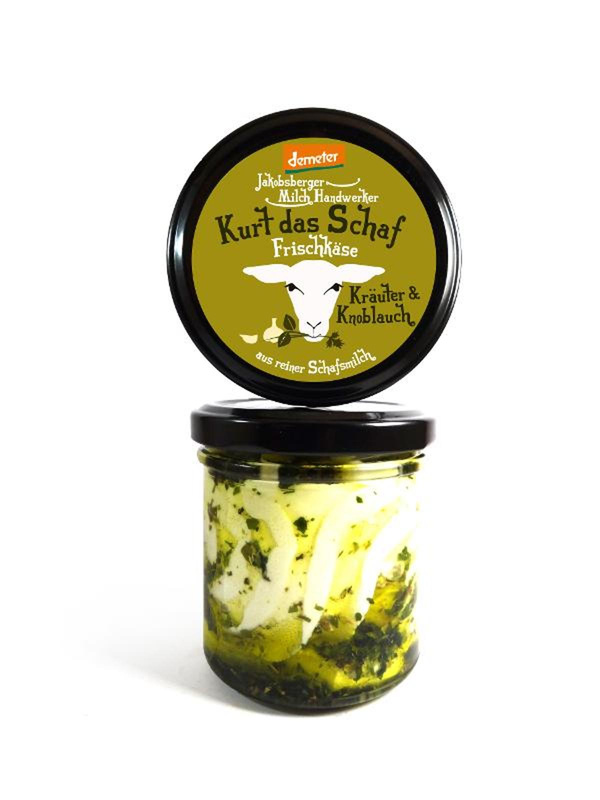 Produktfoto zu Kurt das Schaf - Frischkäse Kräuter_Knoblauch 135g
