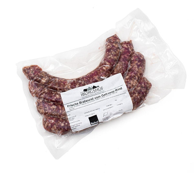 Produktfoto zu Bratwurst grob vom Galloway 4 Stück Tiefkühl