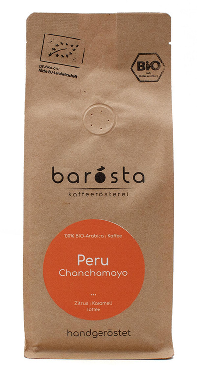 Produktfoto zu barösta Peru 250g Ganze Bohne