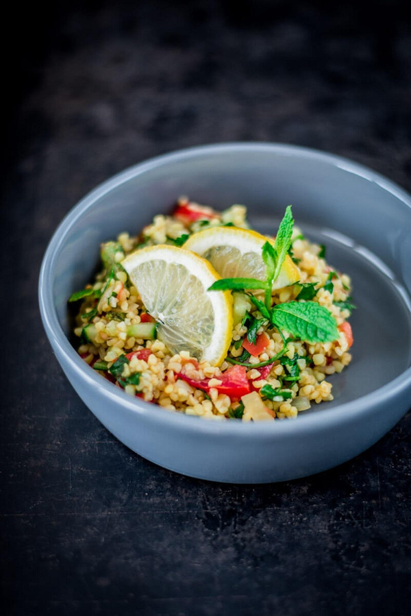 Produktfoto zu Kochbox Bulgursalat mit Datteln zum Grillen