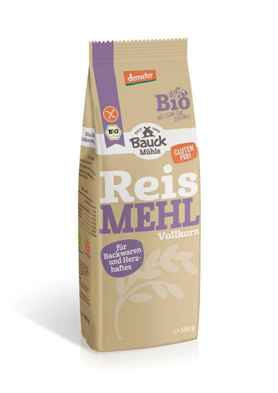 Produktfoto zu Reismehl Vollkorn, gf, 500g
