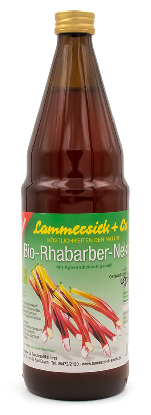 Produktfoto zu BIO Rhabarber Nektar 0,75l