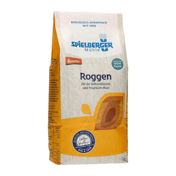 Produktfoto zu Roggen 1kg, Spielberger