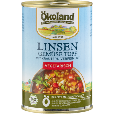 Produktfoto zu Linsen Gemüse Topf 400g