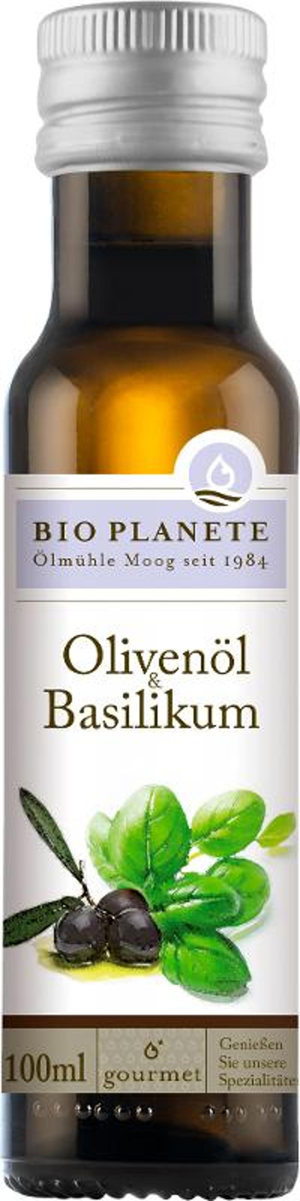 Produktfoto zu Olivenöl mit Basilikum 100ml