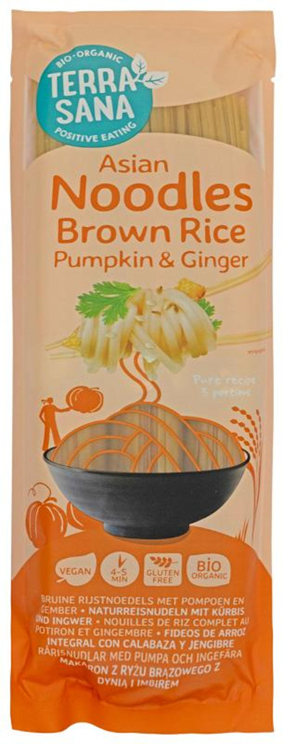Produktfoto zu Naturreisnudeln Kürbis Ingwer 250g