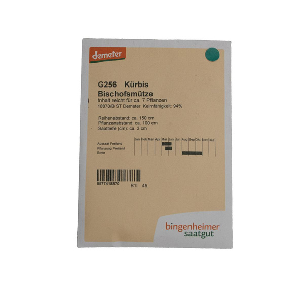 Produktfoto zu Saatgut Kürbis Bischofsmütze