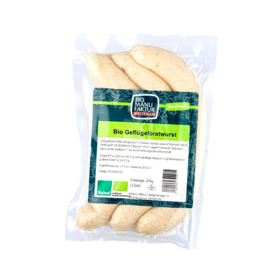 Produktfoto zu Geflügelbratwurst 3 Stk.