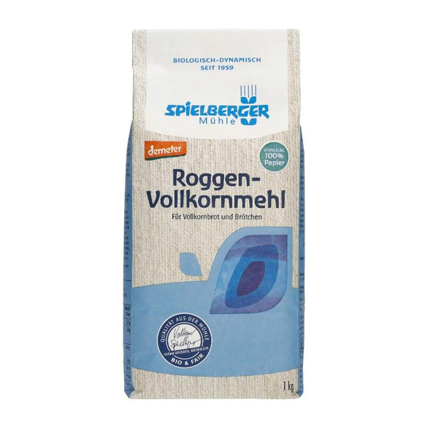 Produktfoto zu Roggenmehl, vollkorn 1 kg
