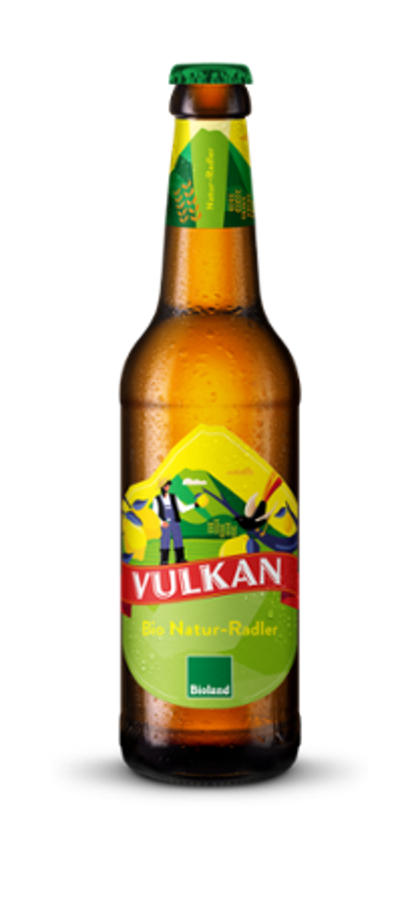 Produktfoto zu Vulkan Bier Natur Radler 24x0,33l