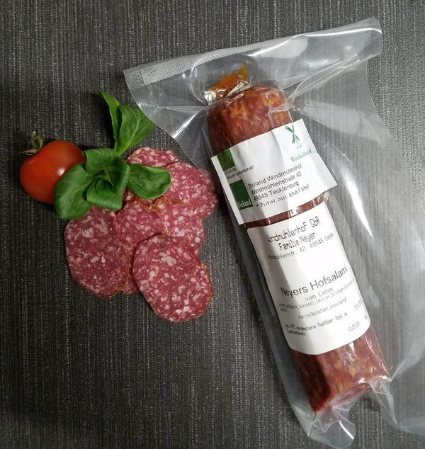 Produktfoto zu Hofsalami vom Lamm ca. 160g