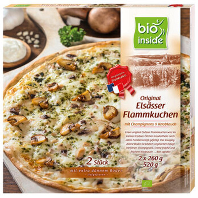 Produktfoto zu Org. Elsässer  Flammkuchen Champignon-Knoblauch