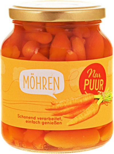 Produktfoto zu Möhren im Glas 350g