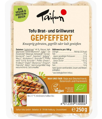 Produktfoto zu Tofu, Grillknacker, 250g