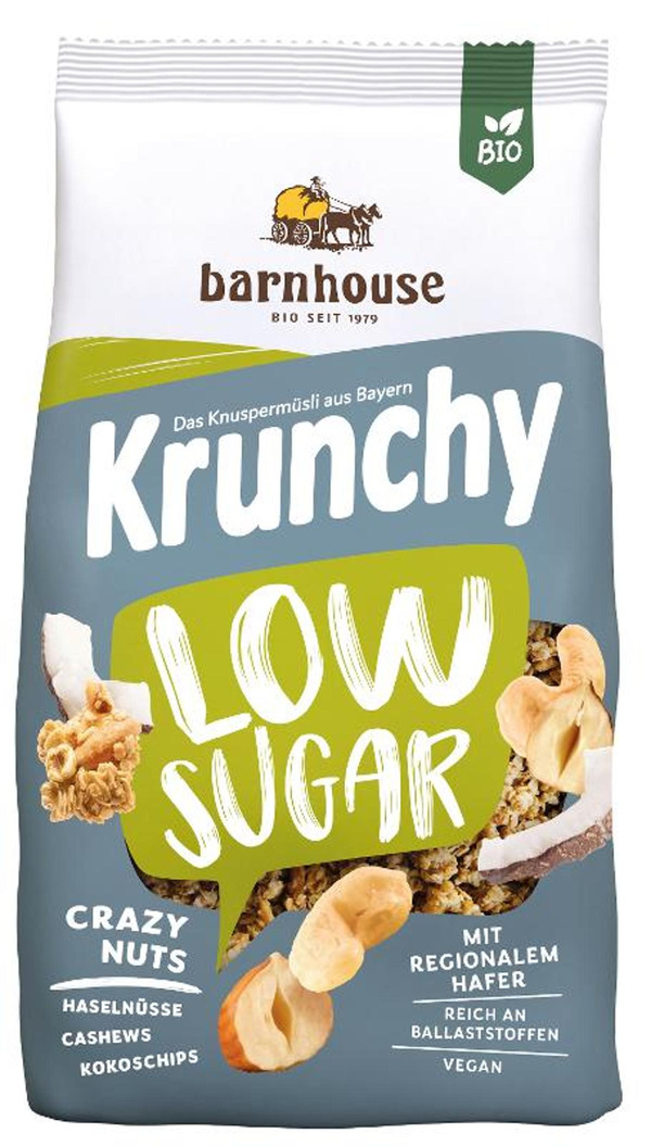 Produktfoto zu Krunchy Low Sugar Crazy Nuts 375g