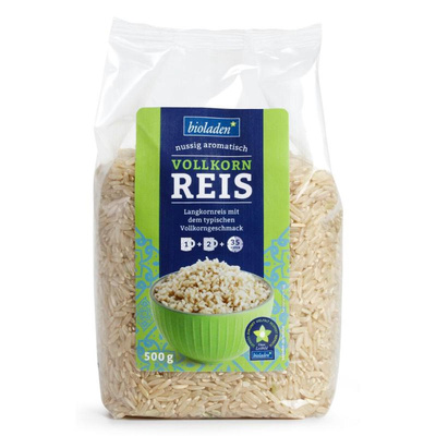 Produktfoto zu b*Vollkornreis Langkorn 500g
