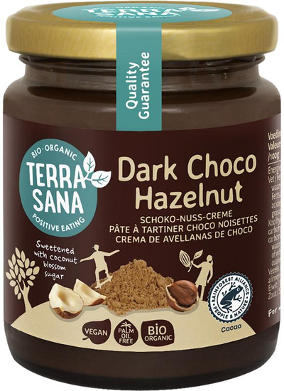 Produktfoto zu Zartbitter Kakao Haselnusscreme 250g