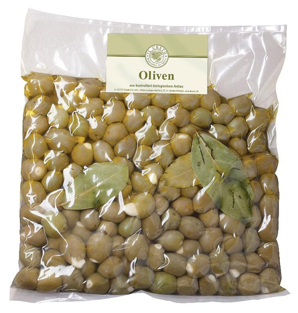 Produktfoto zu Grüne Oliven mit Mandeln 1kg