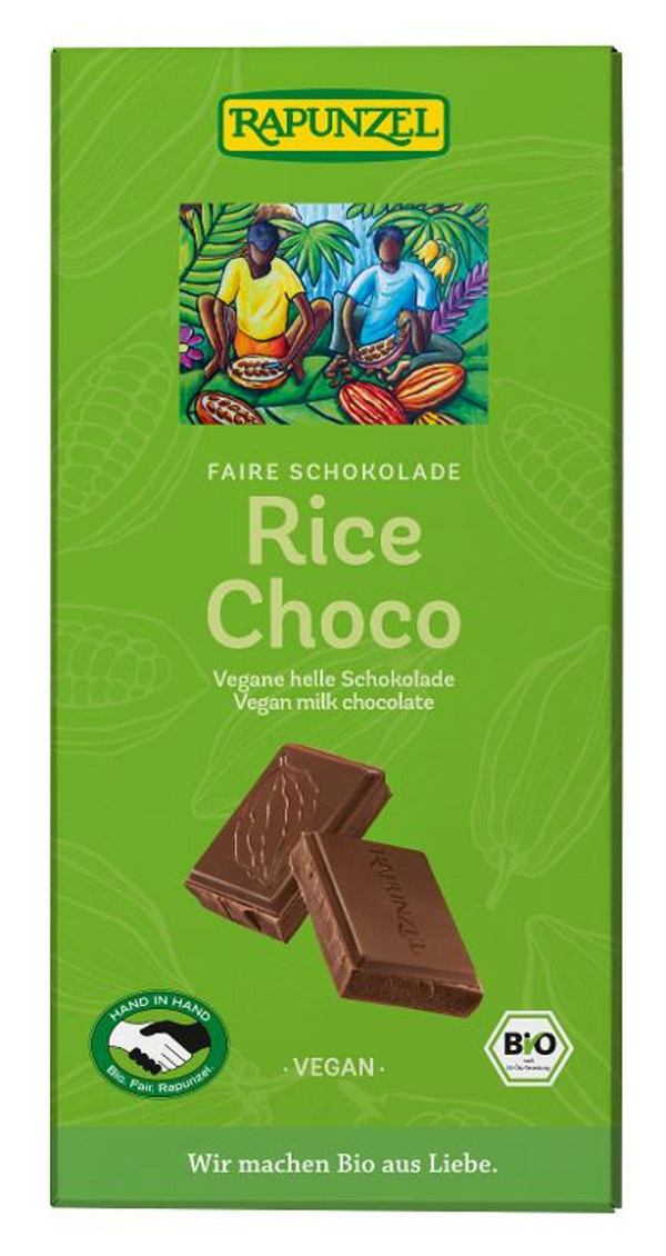 Produktfoto zu Rice Milk vegane helle Schokol