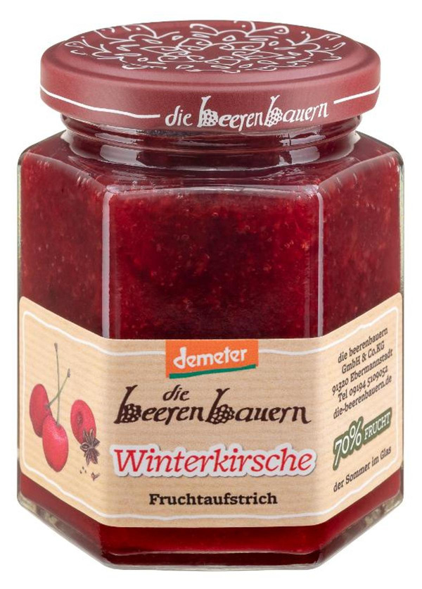 Produktfoto zu Winterkirsche Fruchtaufstrich 200g