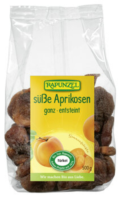 Produktfoto zu Aprikosen ganz, süß 500g Rapunzel