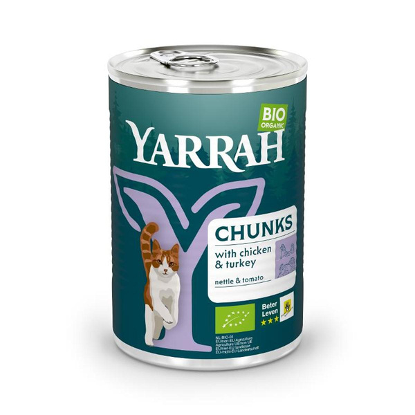 Produktfoto zu Katzen Dosenfutter Huhn und Truthahn 405g
