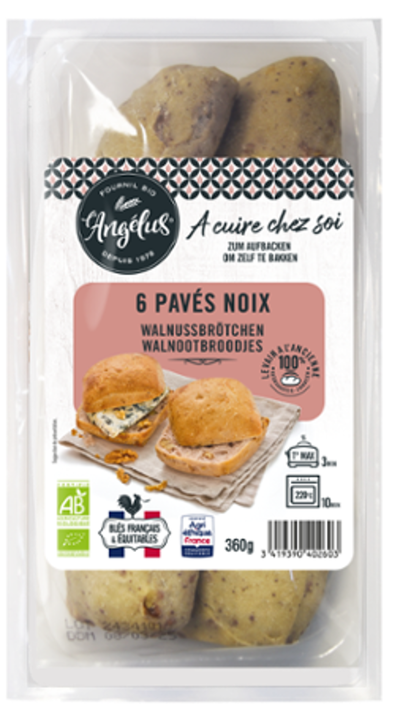 Produktfoto zu Walnussbrötchen 6 Stück