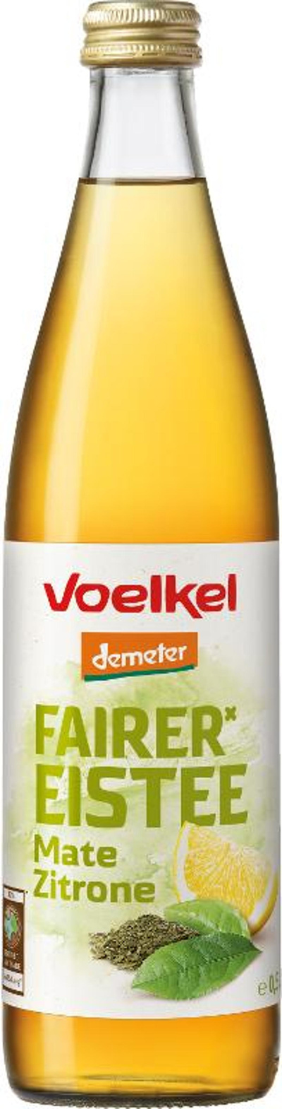 Produktfoto zu Eistee mit Mate und Zitrone 0,5l