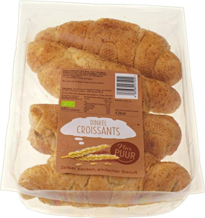 Produktfoto zu Dinkel Croissant 4 Stk