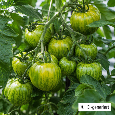 Produktfoto zu Pflanze Tomate Green Zebra