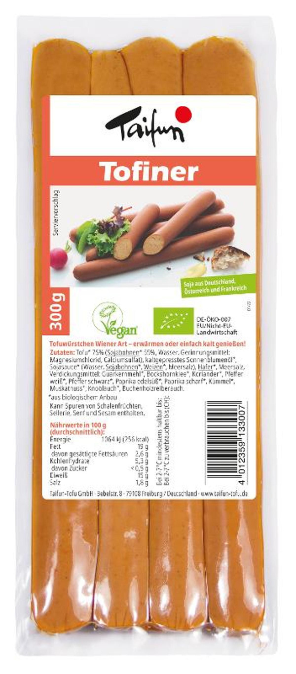 Produktfoto zu Tofu-Wiener 300g