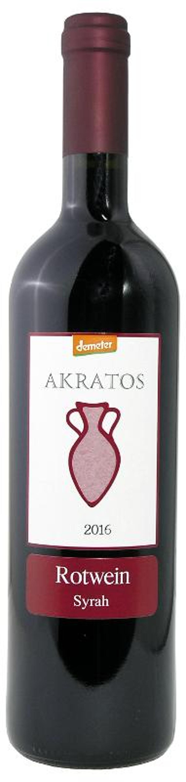 Produktfoto zu Rotwein Akratos rot 0,75l