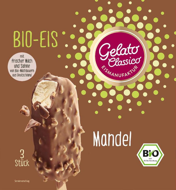 Produktfoto zu Eis am Stiel Mandel Multipack 3 Stück