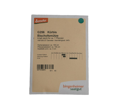 Produktfoto zu Saatgut Kürbis Bischofsmütze
