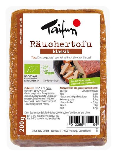 Produktfoto zu Tofu, Räuchertofu klassik 200g
