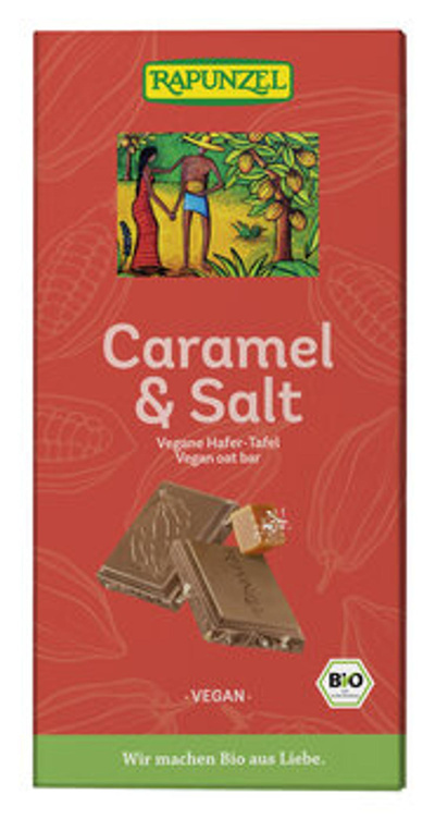 Produktfoto zu Caramel & Salt vegane Hafer-Tafel