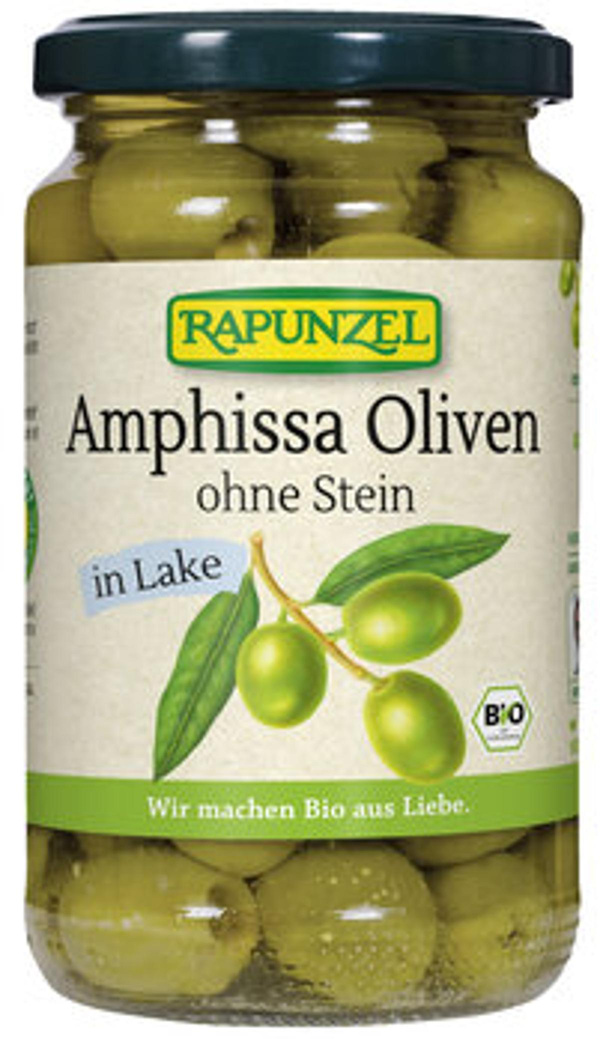 Produktfoto zu Oliven Amphissa grün, ohne Stein