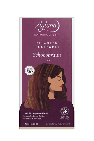 Produktfoto zu Pflanzenhaarfarbe Schokobraun 100g