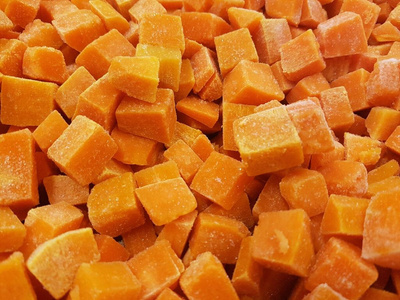 Produktfoto zu V Kürbis Würfel 10mm 2,5kg