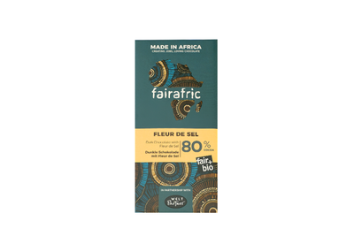Produktfoto zu Fairafric Zartbitterschokolade 85% Fleur de sel