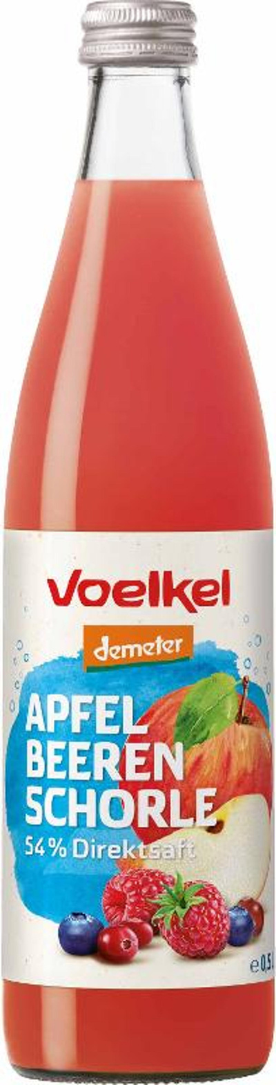 Produktfoto zu 10x0,5l Apfel Waldbeer Schorle